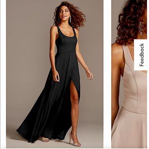 David’s Bridal | Scoop Full Length Dress | Size 10